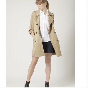 Topshop Lightweight Split Back Duster Coat Size US 8